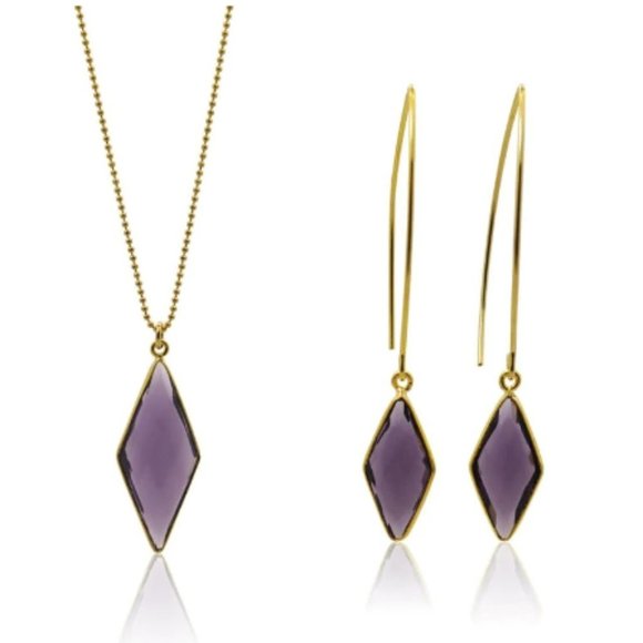 Amethyst Earring/Necklace set! - Picture 1 of 7